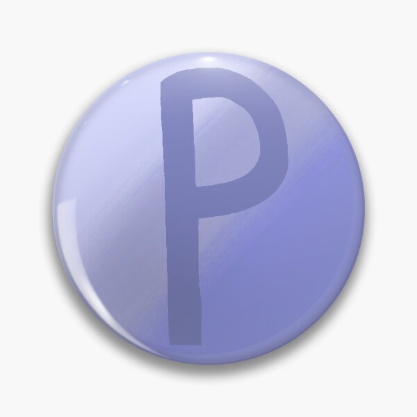 Item preview, Periwinkle P with Gradient Background designed and sold by MusicQueen17.