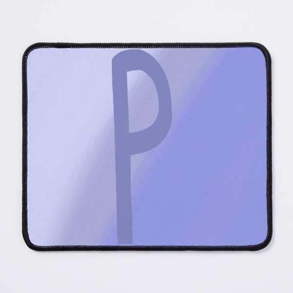Item preview, Periwinkle P with Gradient Background designed and sold by MusicQueen17.
