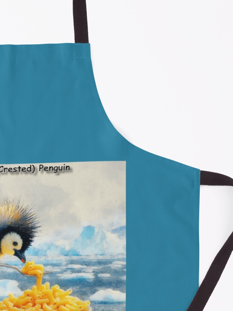 Thumbnail 3 of 6, Apron, Macaroni (Crested) Baby Penguin designed and sold by ltcartoons.