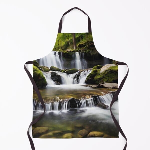 Item preview, waterfalls in the green forest or green jungle designed and sold by AA-designstore.