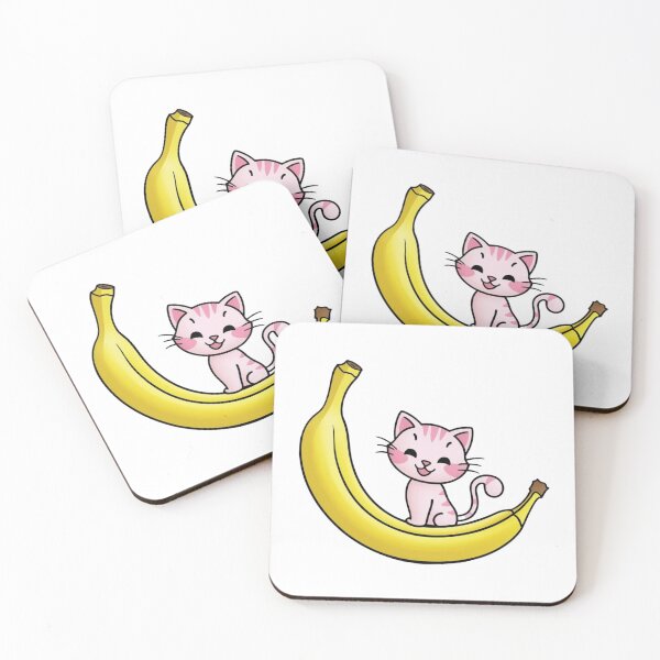 Item preview, Happy Kitty on a Banana designed and sold by Carlos Monteiro.