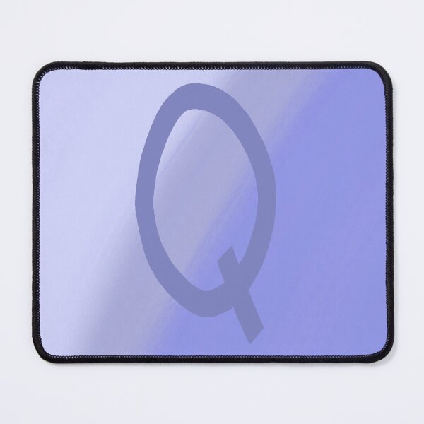 Item preview, Periwinkle Q with Gradient Background designed and sold by MusicQueen17.
