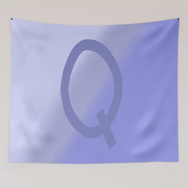 Item preview, Periwinkle Q with Gradient Background designed and sold by MusicQueen17.