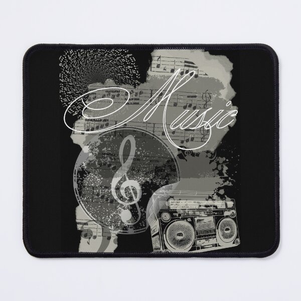 Item preview, Music Black & White Icons Montage Design designed and sold by EarthArtDesigns.