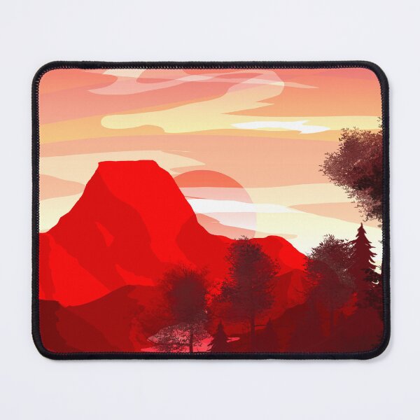 Item preview, Beautiful Red Sunset and Mountainous Landscape designed and sold by MptR.