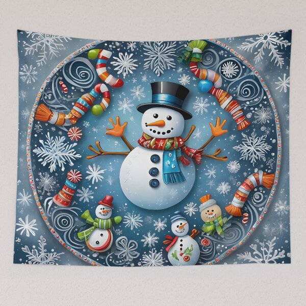 Item preview, Festive Snowman Mandala designed and sold by MandalasShops.