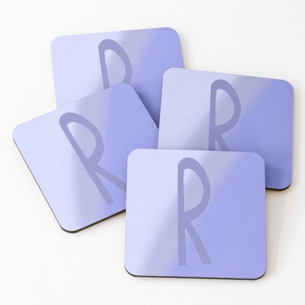 Item preview, Periwinkle R with Gradient Background designed and sold by MusicQueen17.