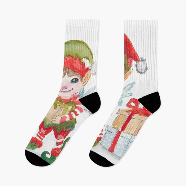 Item preview, Whimsical Elf Helpers Bringing Festive Cheer designed and sold by artshop77.