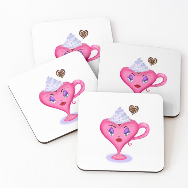 Item preview, Sweet Heart Mug Hot Chocolate Heart  Delight Illustration designed and sold by daphsam.