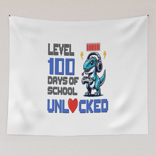 Item preview, Level 100 Days of School Unlocked designed and sold by YatoMino.