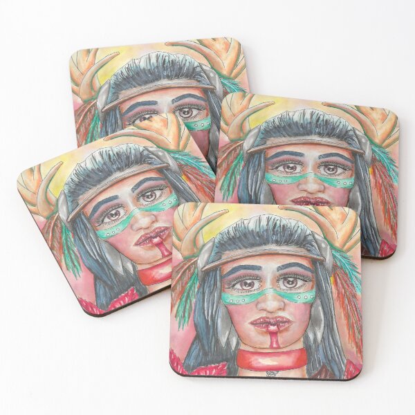 Item preview, November Native Woman designed and sold by MuseMintsArt.