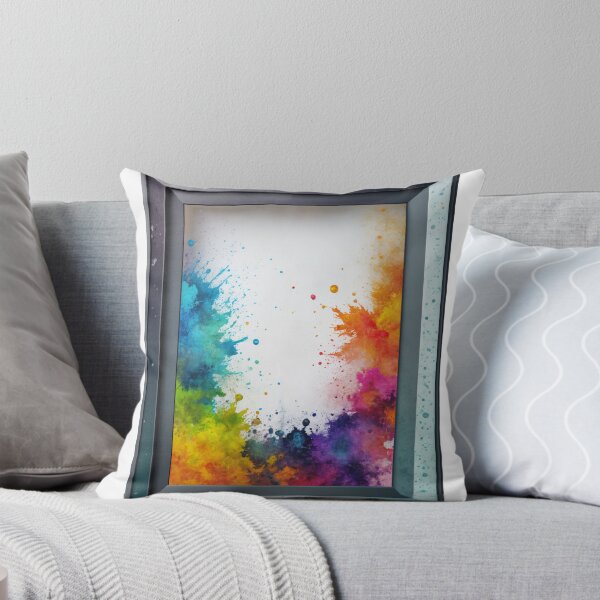 Item preview, Vibrant Abstract Artwork in Frame with Colorful Paint Splashes designed and sold by Creative88Art.