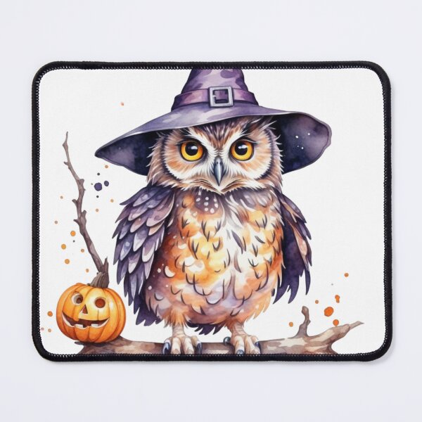 Artikelvorschau, Niedlicher magischer Hexen-Eulen-Aquarellstil - Verzaubertes Halloween-Design entworfen und verkauft von OctGaveAParty.