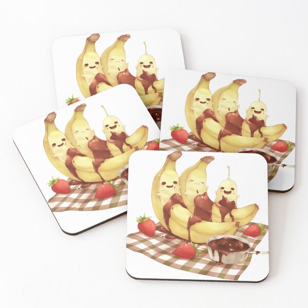 Item preview, Banana Party with Chocolate and Strawberries designed and sold by Carlos Monteiro.