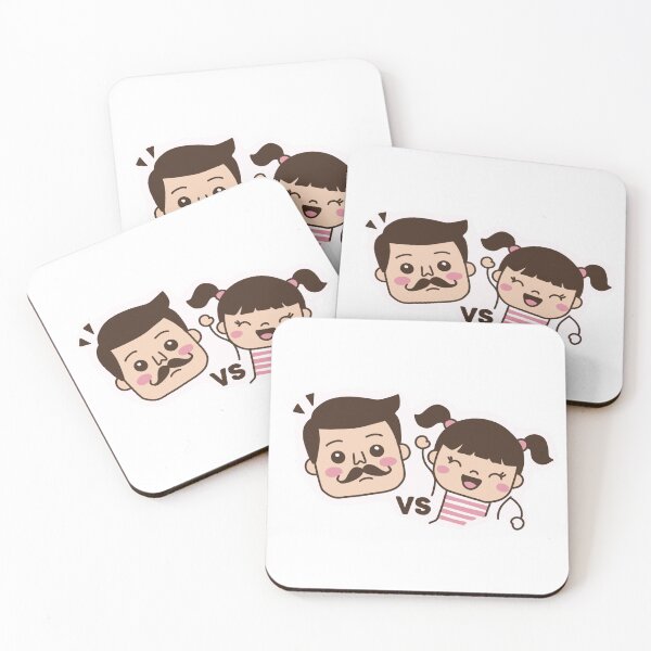 Item preview, cute dad v girls Classic T-Shirt designed and sold by Dospart.