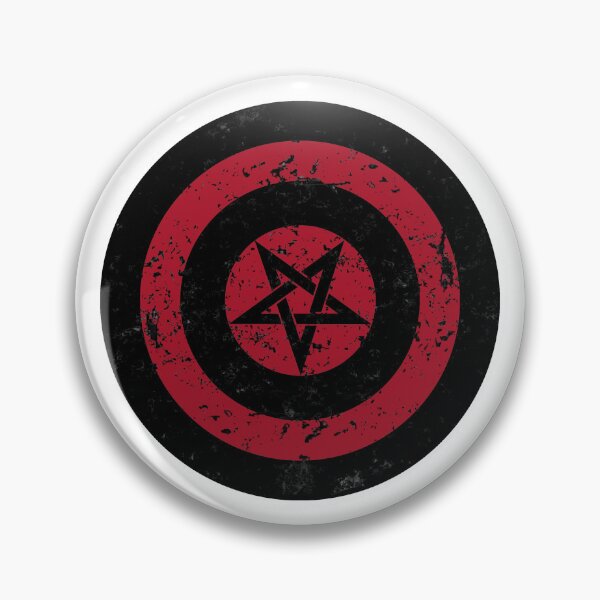 Item preview, Satanic Shield Black Pentagram 01 designed and sold by Hellbilly Designs.