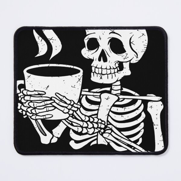 Item preview, Dead Inside But Caffeinated Unhinged Halloween Skeleton Coffee  designed and sold by KitonicTees.