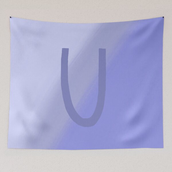 Item preview, Periwinkle U with Gradient Background designed and sold by MusicQueen17.