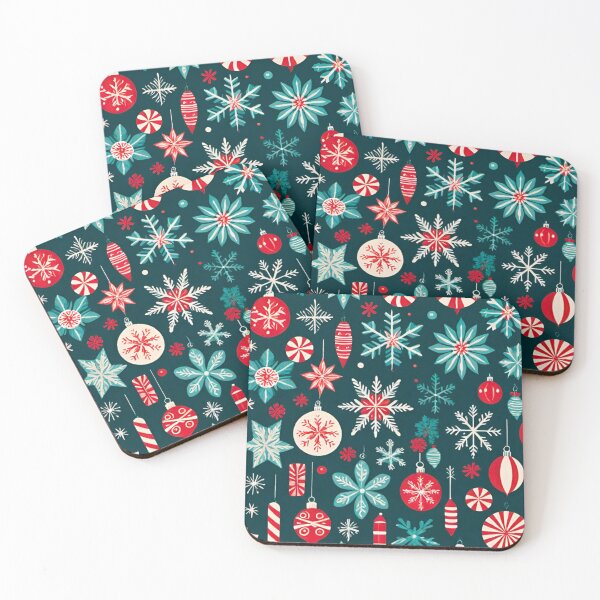 Item preview, Bright and Cheerful Festive Holiday Pattern designed and sold by GrizzlyCollective.