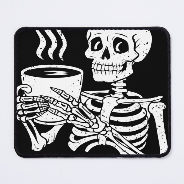 Item preview, Dead Inside But Caffeinated Unhinged Halloween Skeleton Coffee  designed and sold by KitonicTees.