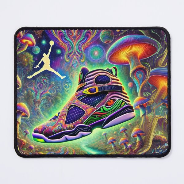 Item preview, Air Jordan 8 Retro in Psychedelic Mushroom Forest Art designed and sold by Puretrendsetter.