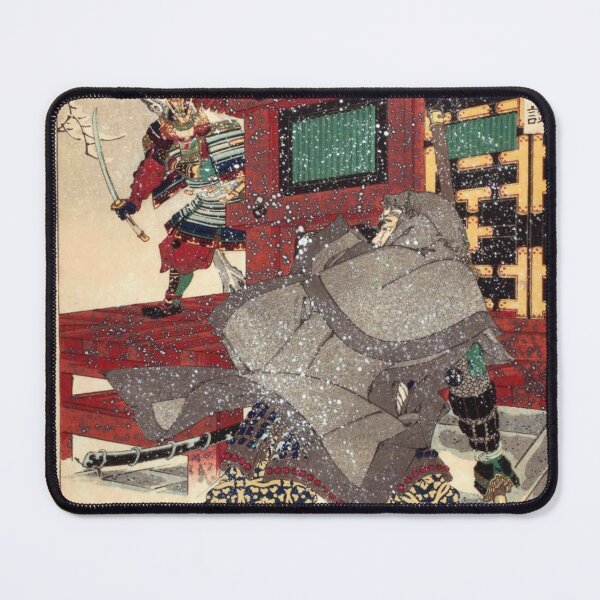 Item preview, Tadanobu confronts the warrior monk Kakuhan on Mount Yoshino designed and sold by RickE.
