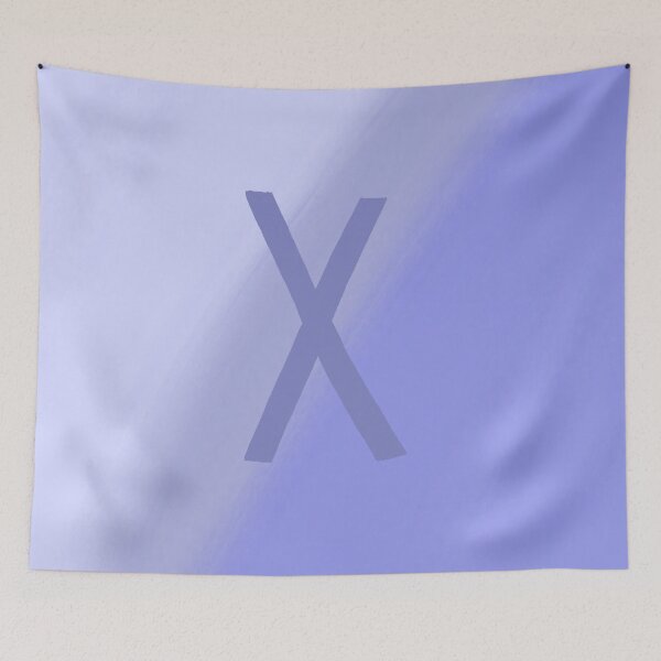 Item preview, Periwinkle X with Gradient Background designed and sold by MusicQueen17.