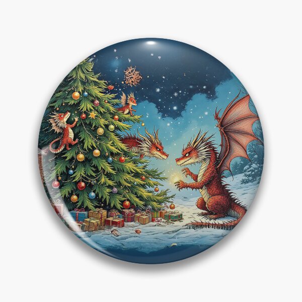 Item preview, Dragons' Cozy Christmas Eve designed and sold by Christine "Xine" Segalas.