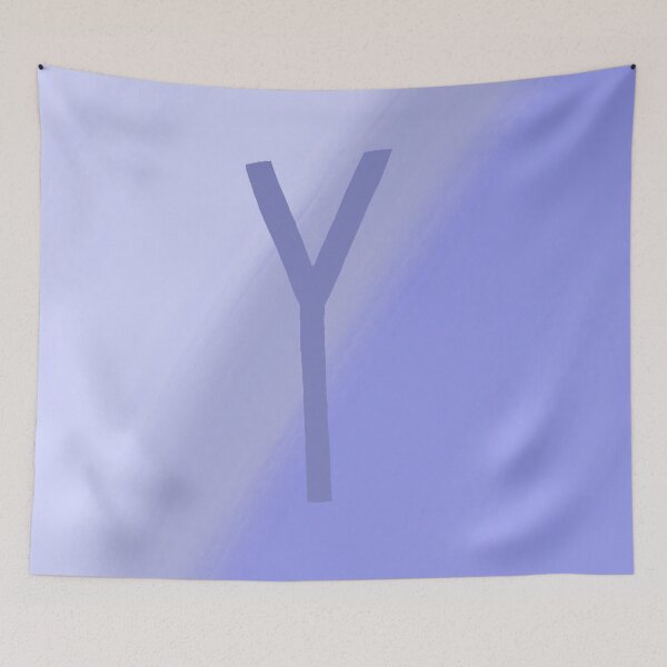 Item preview, Periwinkle Y with Gradient Background designed and sold by MusicQueen17.