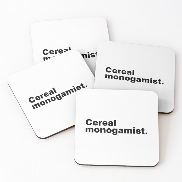 Item preview, Cereal monogamist | White text designed and sold by ThingsOnTees.