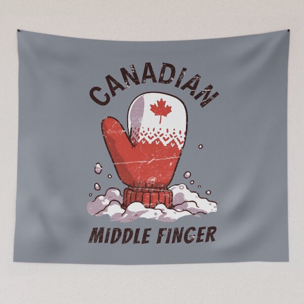 Item preview, Canadian Middle Finger designed and sold by HowToCanadian.