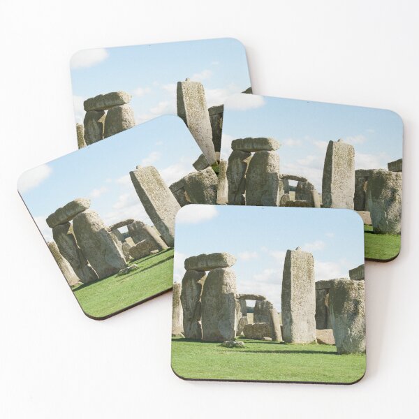 Item preview, Stonehenge against a blue sky designed and sold by Inspiredbygrain.