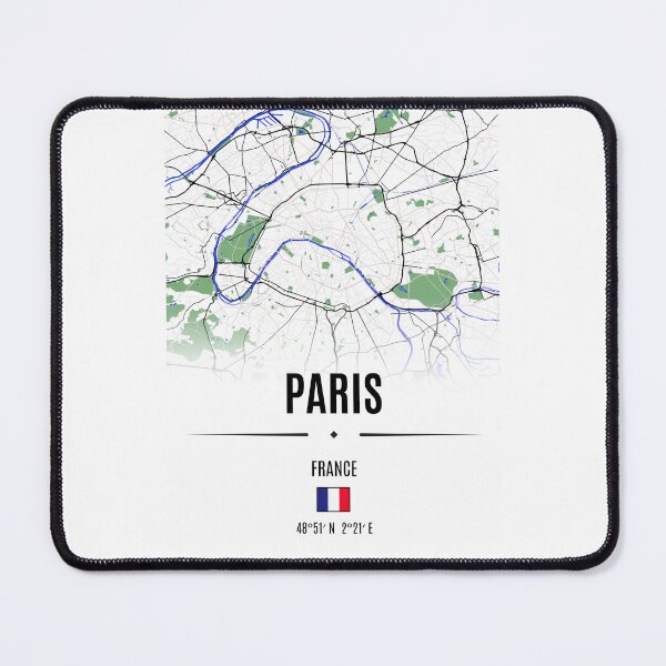 Item preview, Mapa artístico de París: río Sena, calles francesas y diseño urbano 2 designed and sold by Psycho-Crazy.