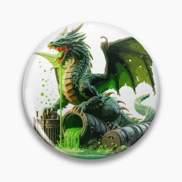 Item preview, Acid Dragon with Flowing Toxic Sludge designed and sold by Xsquilax.