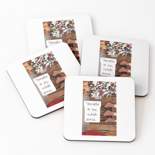Item preview, "Breathe in joy, exhale stress." designed and sold by CUTESTUFFnow.