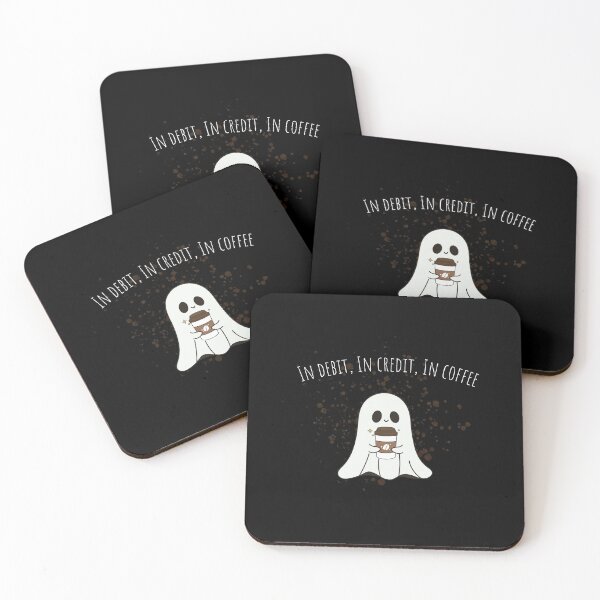 Item preview, In Debit, In Credit, In Coffee Gifts For Accountants designed and sold by JollyBall.
