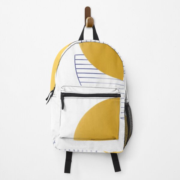 Item preview, Minimalist Geometric Art Featuring Yellow Shapes and Blue Lines designed and sold by Beautiful art store.