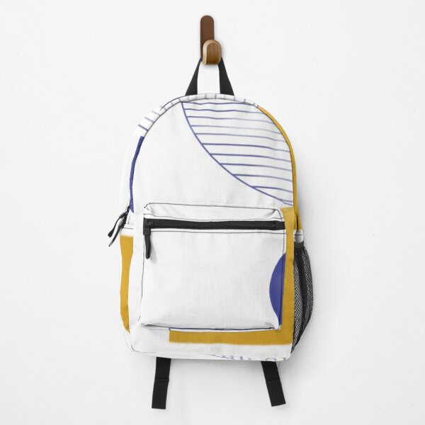 Item preview,  Minimalist Geometric Art Featuring Yellow Shapes and Blue Lines designed and sold by Beautiful art store.