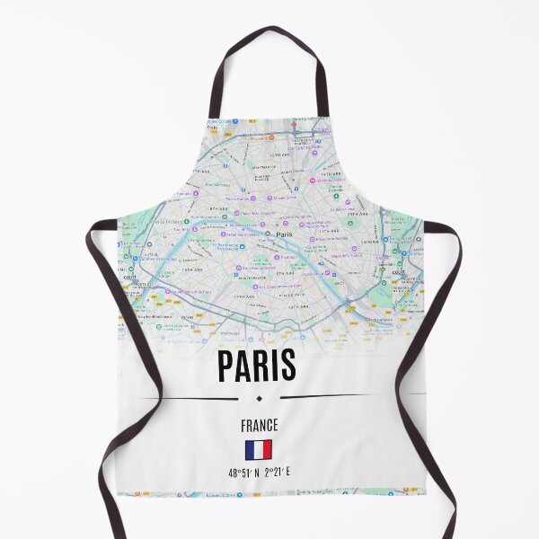 Item preview, Paris Map Art - Seine River, French Streets & City Design 3 designed and sold by Psycho-Crazy.