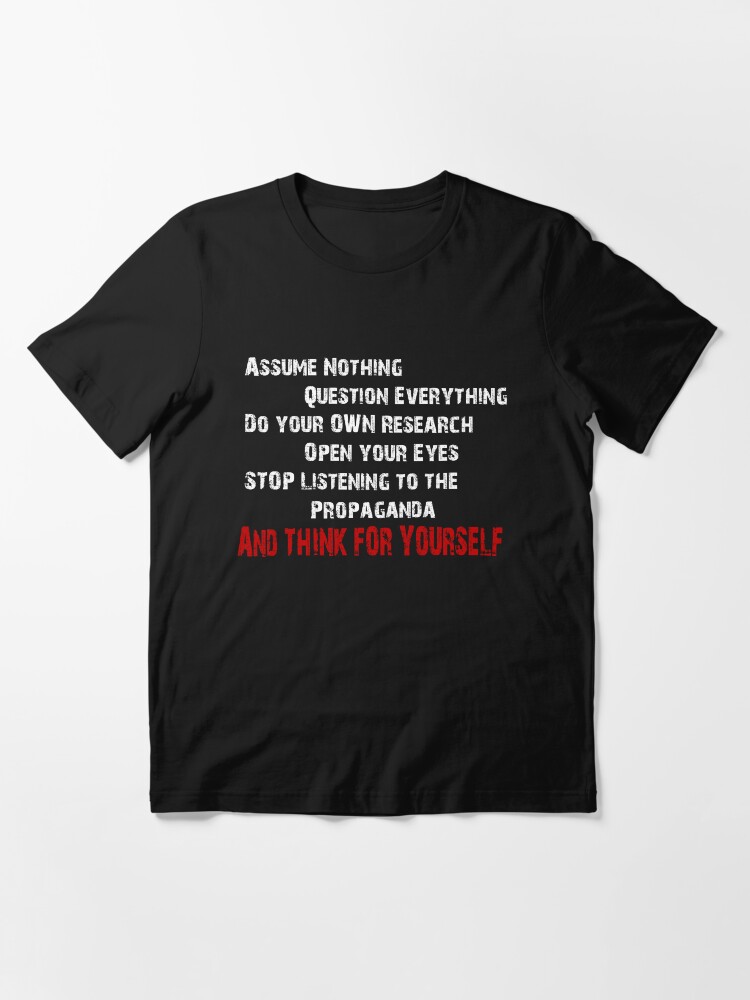 Alternate view of Think for yourself! Essential T-Shirt
