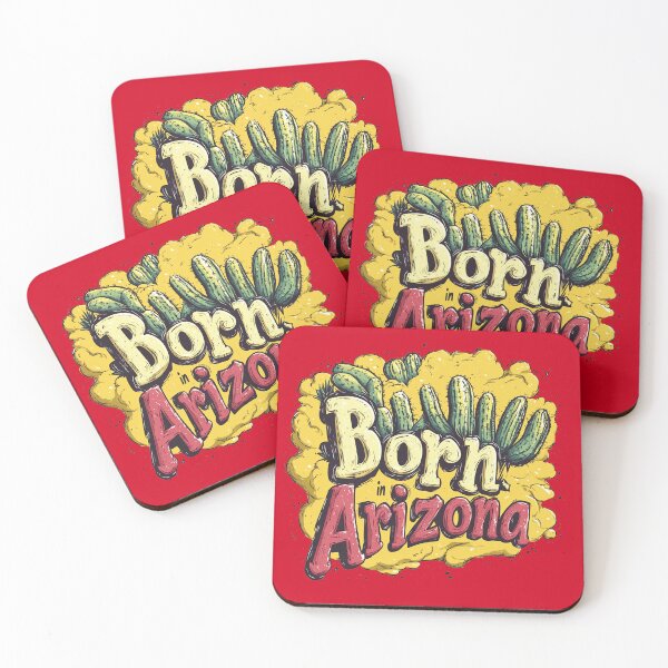 Item preview, Born in Arizona Desert Cactus Patch designed and sold by OriginalBeerCat.