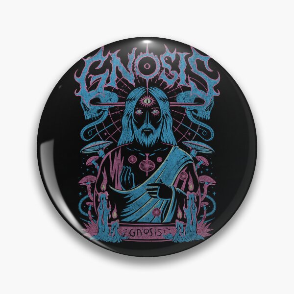 Item preview, Gnostic Jesus Death Metal Dark Aesthetic designed and sold by Mystikos Art.