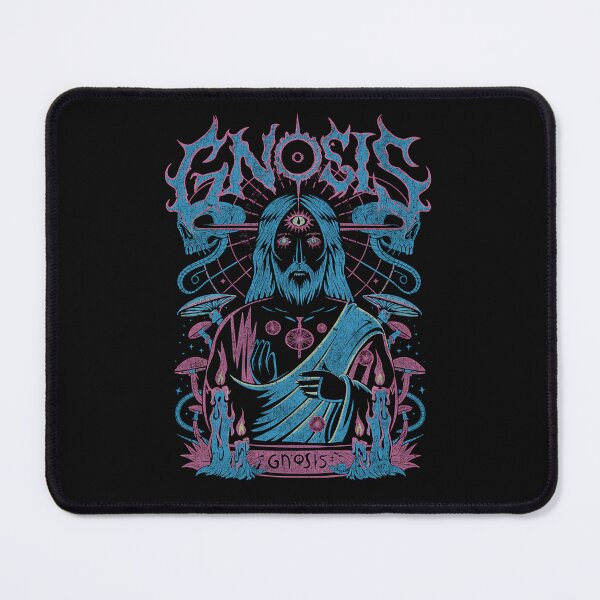 Item preview, Gnostic Jesus Death Metal Dark Aesthetic designed and sold by Mystikos Art.