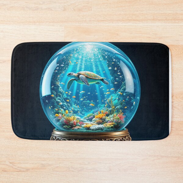 Item preview, turtle snow globe designed and sold by jkrphoto.