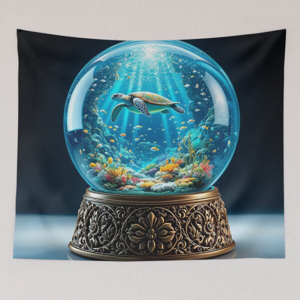 Item preview, turtle snow globe designed and sold by jkrphoto.