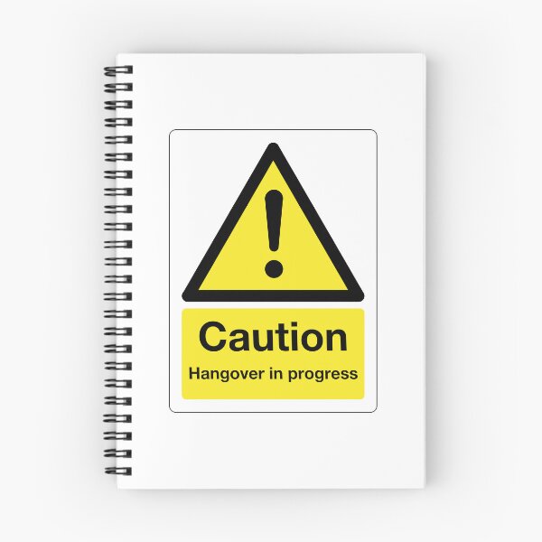 Item preview, Caution: Hangover in Progress Sign (on white) designed and sold by STUDIO-72.
