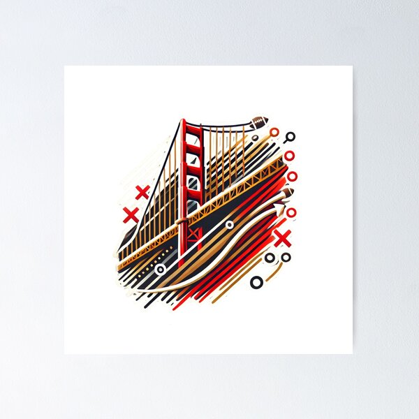 Item preview, Golden Gate Playbook designed and sold by pixelpulsenyc.