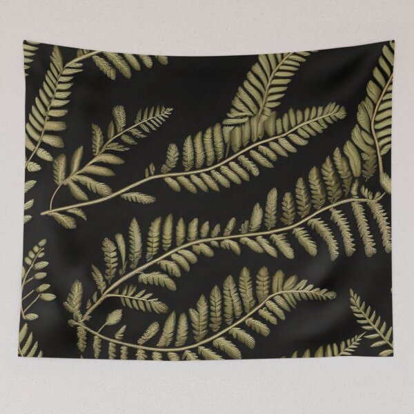 Item preview, Fern Branches On Dark Background designed and sold by Ciervo Primavera.