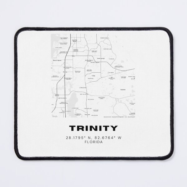 Item preview, Minimalist Trinity Map Art - Florida City Coordinates Design designed and sold by RM-Journey.