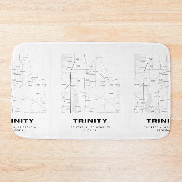 Item preview, Minimalist Trinity Map Art - Florida City Coordinates Design designed and sold by RM-Journey.